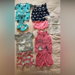 Kids Pajamas Set - Cat and Mermaid Design